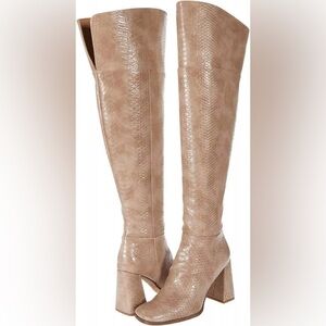 Block heel, snakeskin, Circus by Sam Edelman boots